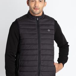Status Quo Mock Collar Quilted Jackets-picture-11