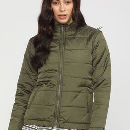 Tokyo Talkies Women Brown Puffer Jacket-image-64