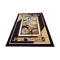 Safiya Carpet Brown Floral Water Resistant Carpets-picture-22