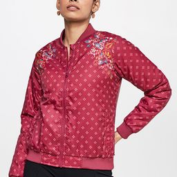 Global Desi Women Floral Printed Sporty Jacket-image-31