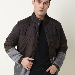 RARE RABBIT Men Clare Puffer Colourblocked Jacket-image-44