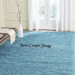 IMRA CARPET Blue Solid Polypropylene Carpet-picture-31