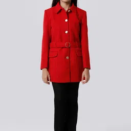 KATE & OSCAR Girls Longline Overcoat With Belt-image-13