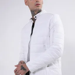 HARSAM Men Zip Detail Padded Jacket-48