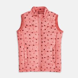 Pantaloons Junior Girls Pink Padded Jacket-image-92