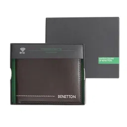 United Colors of Benetton Men Textured Leather Two Fold Wallet-image-80