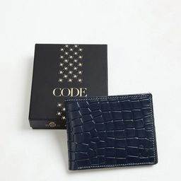 CODE by Lifestyle Men Textured Leather Two Fold Wallet-25