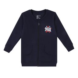 Bodycare Boys Navy Blue Bomber with Embroidered Jacket-image-26