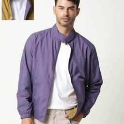 RARE RABBIT Men Adol Solid Biker Jacket-image-45