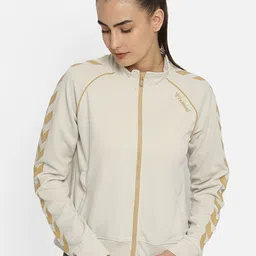 hummel Women Off White Bomber Jacket-picture-25