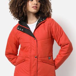 Campus Sutra Women Orange Padded Jacket-image-68