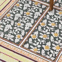 Art Avenue Black Floral Printed Carpet-picture-42