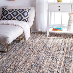 AaHo Decor Blue Jute Denim Braided Carpet-image-40