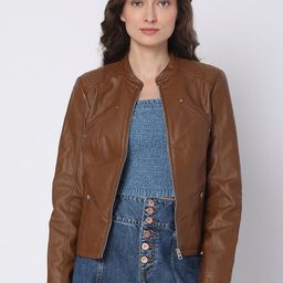 Vero Moda Women Brown Tailored Jacket with Patchwork-image-17