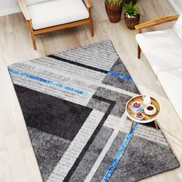 BIANCA Grey Printed Anti-Skid Carpet-18