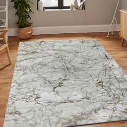 Sapana Carpet-Mats Rio Grey & Brown Printed Anti Skid Rectangle Contemporary Carpet-9