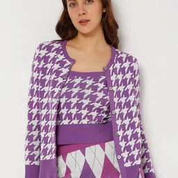 Vero Moda Women Houndstooth Tailored Jacket-image-81