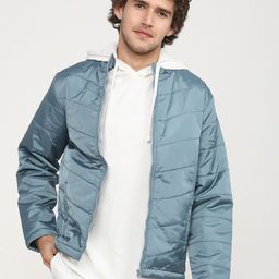 HIGHLANDER Men Blue Bomber Jacket-16