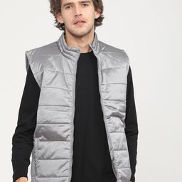 HIGHLANDER Men Grey Padded Jacket-49