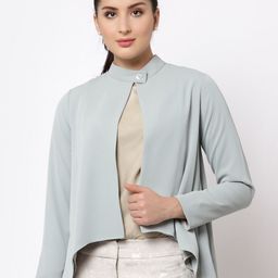 OFFICE & YOU Women Long Sleeves High-Low Button Shrug-29