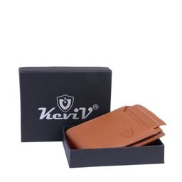 Keviv Men Tan Leather Two Fold Wallet-image-11