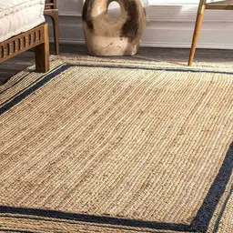 AaHo Decor Camel Brown & Grey Geometric Anti-Skid Traditional Rectangular Carpet-10