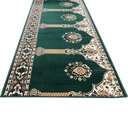 F & B RUGS Green Ethnic Motifs Anti-Skid Carpet-image-99