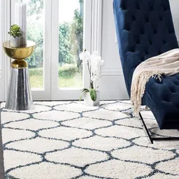 IMRA CARPET Grey Geometric Anti-Skid Polyester Carpet-picture-9