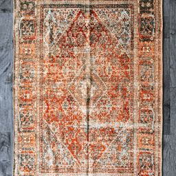 Art Avenue Red & Brown Ethnic Motifs Printed Cotton Carpet-42