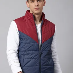 Dennis Lingo Men  Colourblocked Lightweight Outdoor Padded Jacket-15