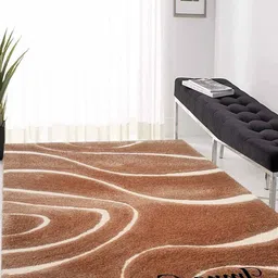 IMRA CARPET Brown Geometric Polyester Carpet-picture-16