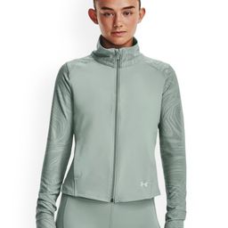 UNDER ARMOUR Printed Training or Gym Raglan Sleeveless Mock Collar Sporty Jacket-57