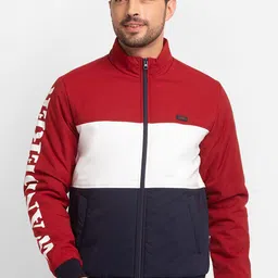 SPYKAR Men Colourblocked Bomber Jacket-image-53