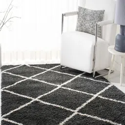 IMRA CARPET Grey Geometric Handmade Polypropylene Carpet-picture-11