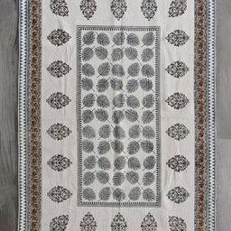 Art Avenue Beige & Green Ethnic Motifs Printed Cotton Carpet-image-62