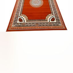 Safiya Carpet Orange & Brown Floral Printed Water Resistant Rectangle Traditional Carpet-image-80
