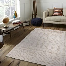 Sapana Carpet-Mats Beige & Grey Abstract Printed Anti Skid Contemporary Carpet-11