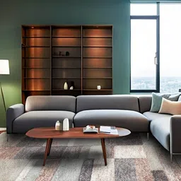Sapana Carpet-Mats Beige & Grey Geometric Printed Rectangle Carpet-25
