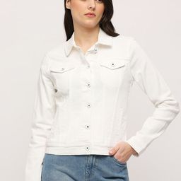 Pepe Jeans Spread Collar Crop Denim Jacket-picture-53