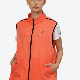 ASICS METARUN PACKABLE VEST Stand Collar Bomber Jacket-image-8