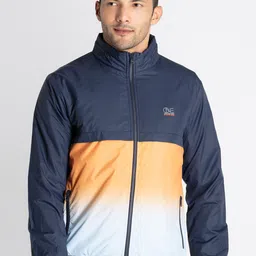 Status Quo Mock Collar Colourblocked Bomber Jacket-picture-36