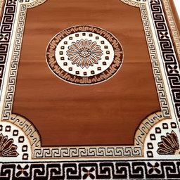 SANA CARPET Brown & Beige Geometric Printed Anti-Skid Carpet-image-101