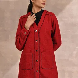 Lakshita Women Plus Size Cotton Longline Outdoor Tailored Jacket-17