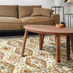 Sapana Carpet-Mats Cream-Coloured Traditional Anti-Skid Polypropylene Carpet-image-80