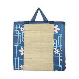 KALA DARSHAN CRAFTS BAZAR Blue Floral Printed Traditional Carpet-image-87