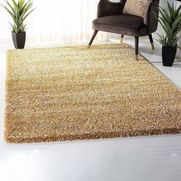 AaHo Decor Gold Toned Woollen Soft Coir Shaggy Carpets-image-64
