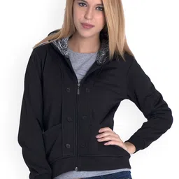 BAESD Hooded Lightweight Fleece Bomber Jacket-image-23
