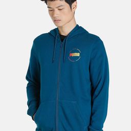 Puma Men Slim Fit Printed Cotton Hooded Track Sweatshirt-image-60