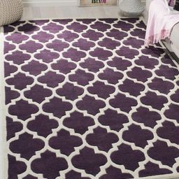IMRA CARPET Purple Geometric Handmade Polypropylene Carpet-picture-6