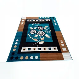 Safiya Carpet Blue Floral Water Resistant Carpets-picture-43